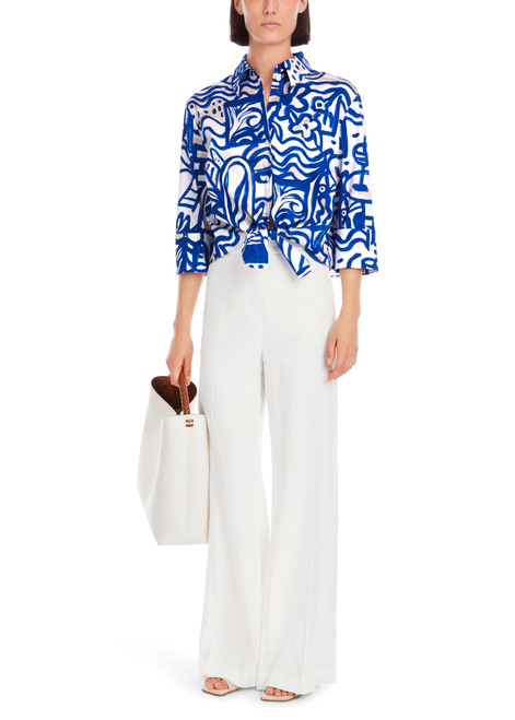MARC CAIN COLLECTIONS Gentian Printed Blouse | YC 51.38 W69 MARC CAIN COLLECTIONS Gentian Printed Blouse | YC 51.38 W69