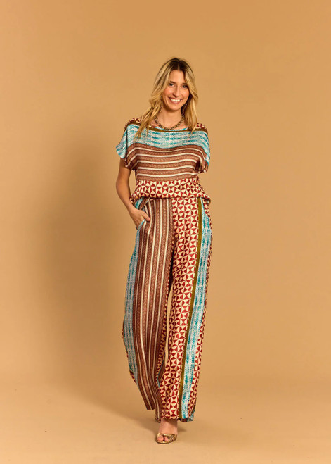 LAUREN VIDAL Zima Patch Print Long Pants | ZIMA LAUREN VIDAL Zima Patch Print Long Pants | ZIMA