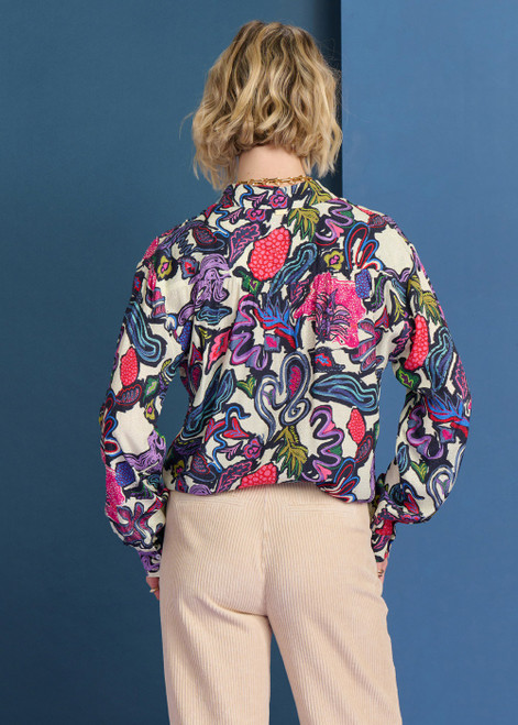 POM Blouse - Milly Full Glow Ecru | SP7406