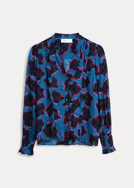 POM Blouse - Flower Pop Blue | SP7407
