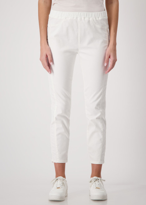MONARI White Jeggings With Elasticated Waistband | 409516 MONARI White Jeggings With Elasticated Waistband | 409516