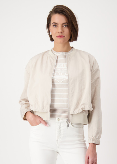 MONARI Beige Jacket With Double Hem | 409398 MONARI Beige Jacket With Double Hem | 409398