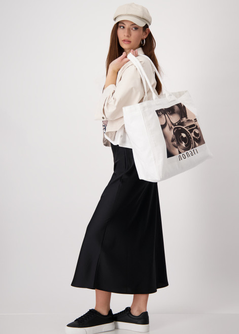 MONARI White Pocket With Woman Print | 409837 MONARI White Pocket With Woman Print | 409837