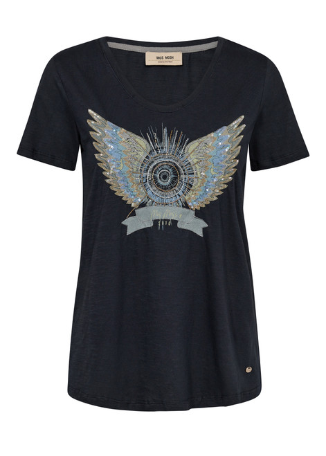 MOS MOSH Salute Navy Mmgethi Deco Tee | 170520 MOS MOSH Salute Navy Mmgethi Deco Tee | 170520