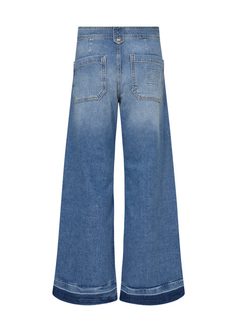 MOS MOSH Mid Blue Mmhermina Zack Jeans | 171160 MOS MOSH Mid Blue Mmhermina Zack Jeans | 171160