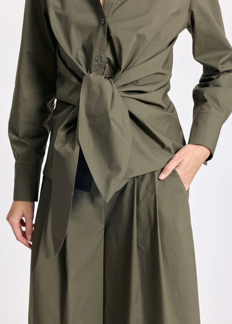 LAUREN VIDAL Short Shirt In Fluffy Poplin | SOKA LAUREN VIDAL Short Shirt In Fluffy Poplin | SOKA