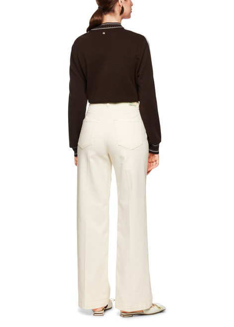 MARC CAIN COLLECTIONS Bright Ecru Wigan Rethink Together Jeans | ZC 82.05 D02