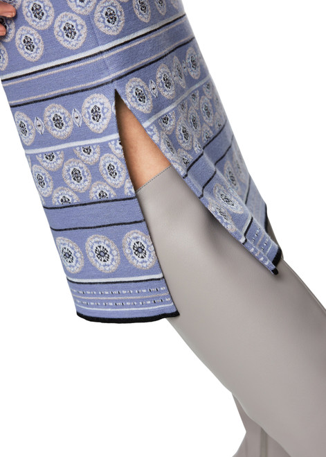 MARC CAIN COLLECTIONS Bluish Violet Knitted In Germany Tube Skirt | ZC 71.08 M18