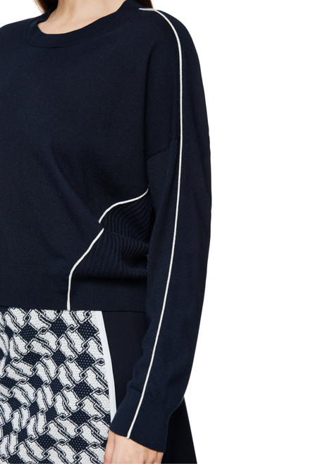 MARC CAIN SPORTS Navy Rethink Together Soft Jumper | ZS 41.02 M80