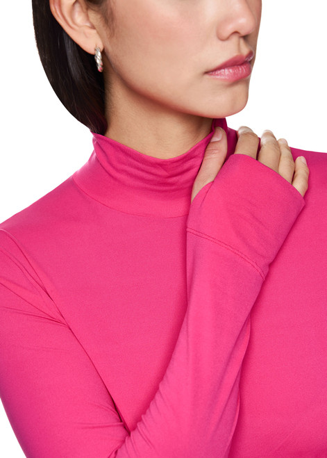 MARC CAIN SPORTS Dragon Fruit Long-Sleeved Turtleneck Top | ZS 48.12 J15