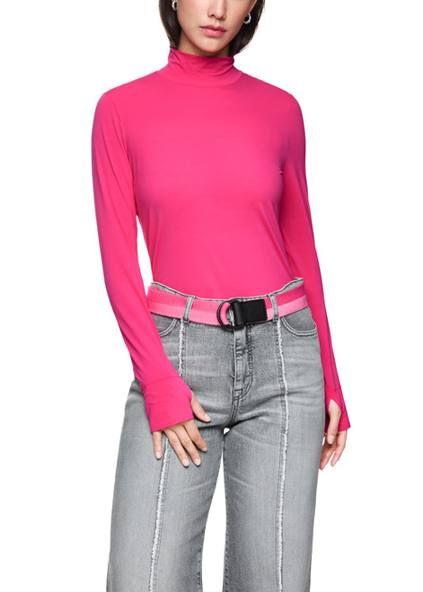MARC CAIN SPORTS Dragon Fruit Long-Sleeved Turtleneck Top | ZS 48.12 J15
