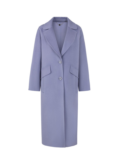 MARC CAIN COLLECTIONS Bluish Violet Soft Wool Coat | ZC 11.02 W33