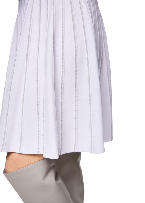 MARC CAIN COLLECTIONS Soft Lavender Knitted In Germany A-Line Skirt | ZC 71.09 M19