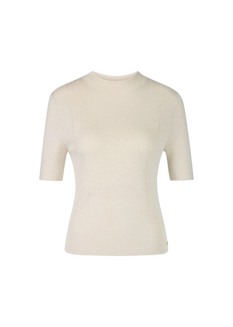 MARC CAIN COLLECTIONS Bright Ecru Sweater With Lurex Details | ZC 41.06 M52