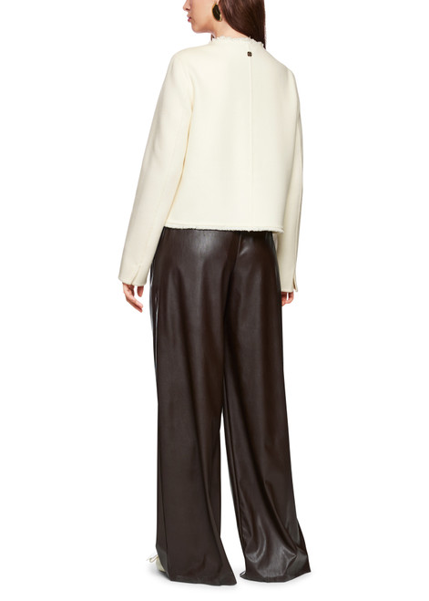 MARC CAIN COLLECTIONS Bright Ecru Jacket With Patch Pockets | ZC 12.01 W33