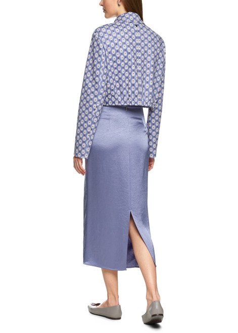 MARC CAIN COLLECTIONS Bluish Violet Flowing Maxi Skirt | ZC 71.04 W46
