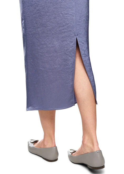 MARC CAIN COLLECTIONS Bluish Violet Flowing Maxi Skirt | ZC 71.04 W46