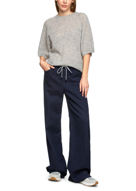 MARC CAIN SPORTS Silver Grey Knitted In Germany Soft Jumper | ZS 41.21 M01