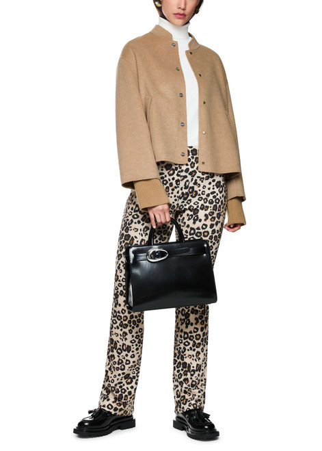 MARC CAIN COLLECTIONS Warm Sand Oversized Jacket With Cuffed Sleeves | ZC 12.02 W33