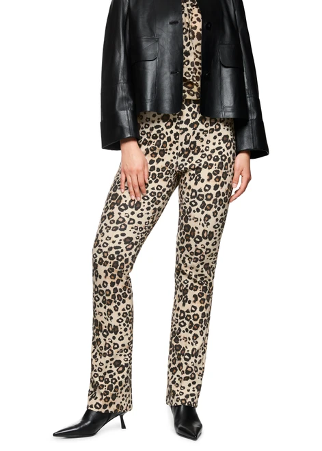 MARC CAIN COLLECTIONS Soft Cappuccino Frederica Feminine Fit Trousers | ZC 81.28 J12