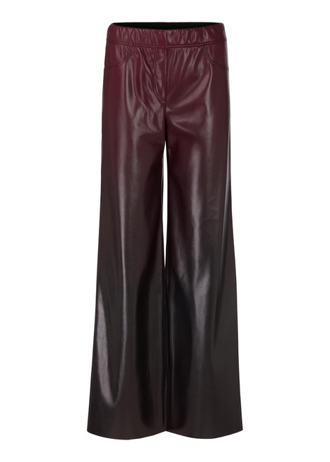 MARC CAIN COLLECTIONS Bright Maroon Welkom Wide Fit Trousers | ZC 81.36 J25
