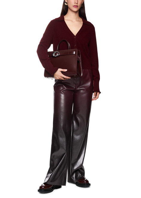 MARC CAIN COLLECTIONS Bright Maroon Welkom Wide Fit Trousers | ZC 81.36 J25
