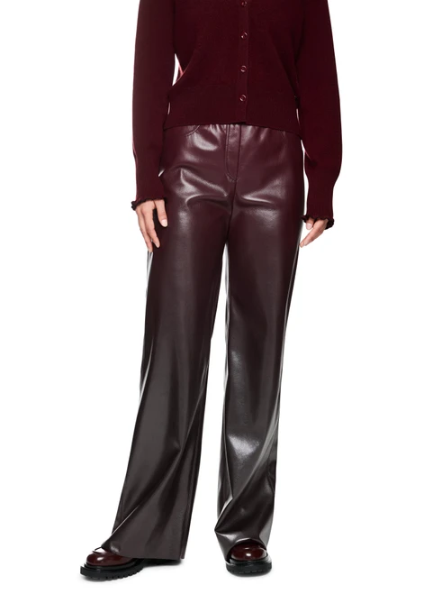 MARC CAIN COLLECTIONS Bright Maroon Welkom Wide Fit Trousers | ZC 81.36 J25