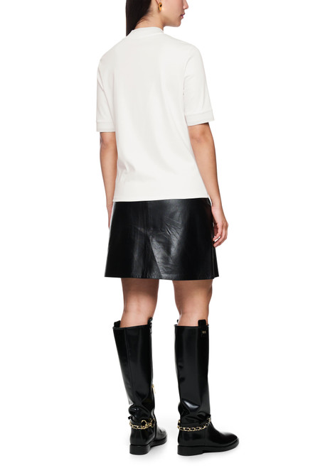 MARC CAIN COLLECTIONS Off-White T-Shirt With Lurex Details | ZC 48.07 J15