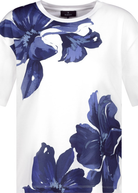 MONARI Blue T-Shirt With Floral Print | 409649