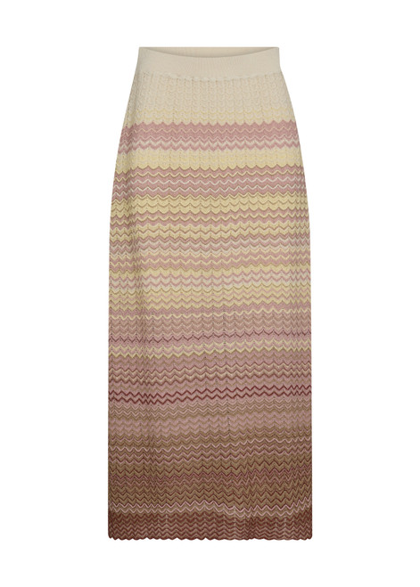 MOS MOSH Powder Pink Mmhopi Zig Zag Knit Skirt | 170720