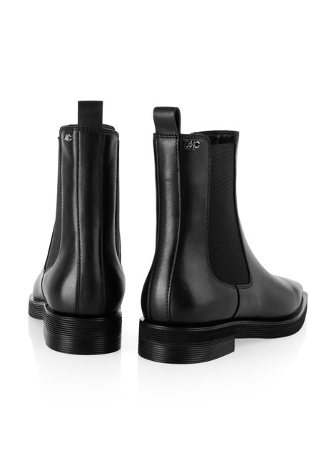 MARC CAIN COLLECTIONS Black Calf Leather Chelsea Ankle Boots | ZC SB.01 L12
