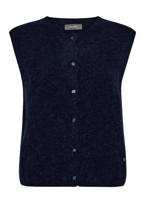 MOS MOSH Maritime Blue Almine Thora Knit Vest | 173060