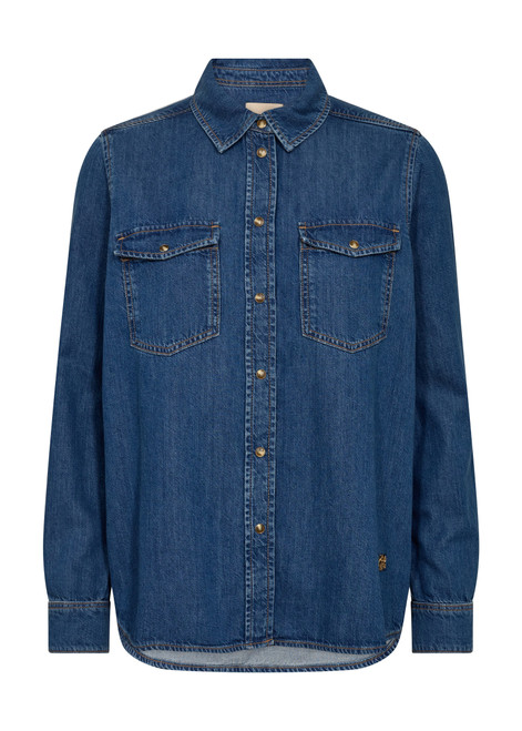 MOS MOSH Blue Mmnatalie Denim Shirt | 174670