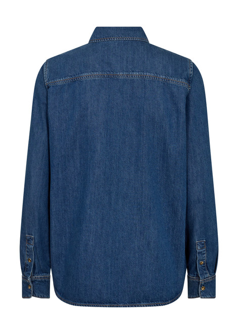 MOS MOSH Blue Mmnatalie Denim Shirt | 174670