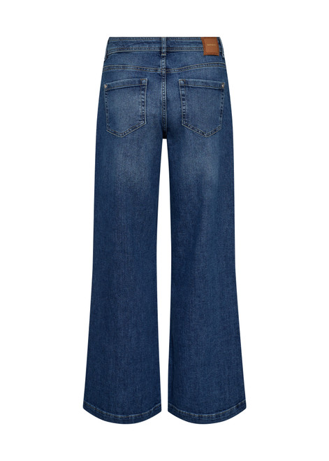 MOS MOSH Mid Blue Mmdara Deco Jeans | 172470