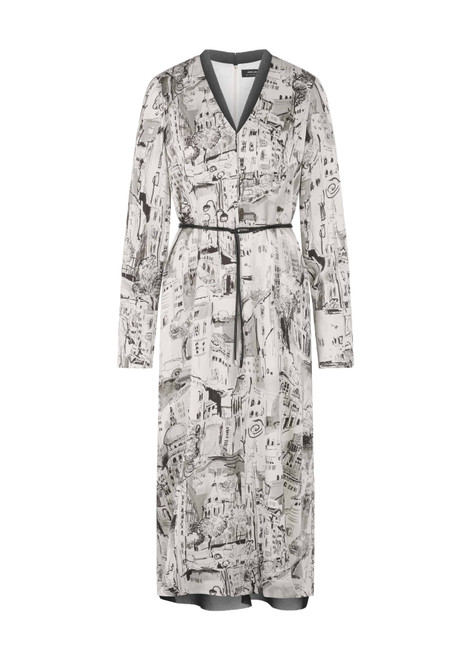 MARC CAIN COLLECTIONS Smoke Printed Dress In Viscose | ZC 21.27 W75