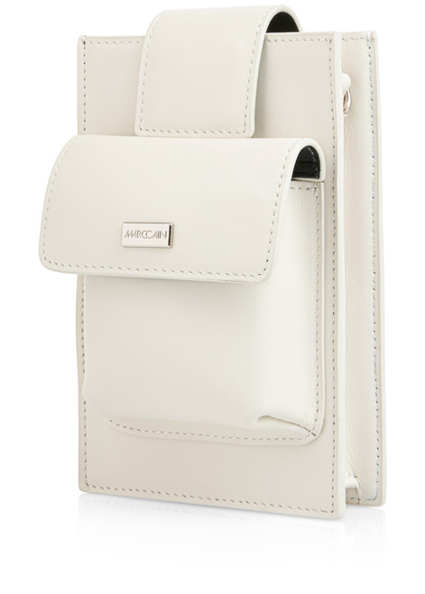 MARC CAIN COLLECTIONS Smoke Mini Leather Bag With Outer Pockets | ZC TM.01 L29