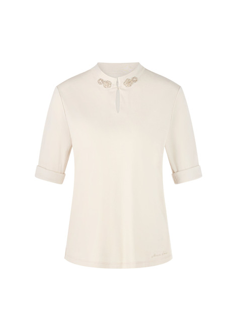 MARC CAIN COLLECTIONS Smoke Shirt With Sparkling Flowers | ZC 48.16 J14