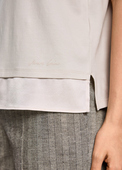 MARC CAIN COLLECTIONS Smoke Shirt With Silk Trim | ZC 48.17 J15