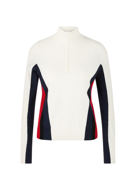 MARC CAIN SPORTS Off-White Rethink Together Jersey Knit Jumper | ZS 41.40 M58