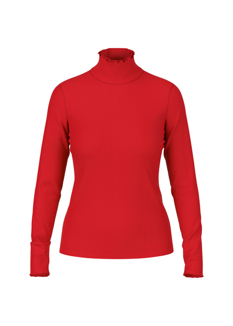MARC CAIN SPORTS Cranberry Plain Long-Sleeved Turtleneck Shirt | ZS 48.43 J50