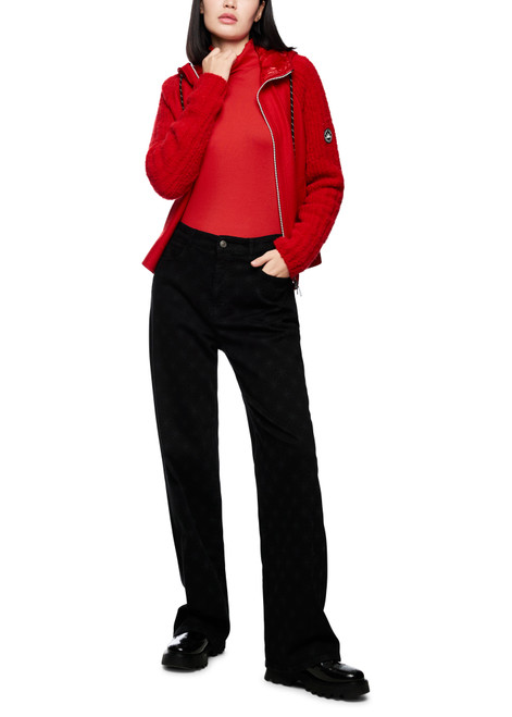 MARC CAIN SPORTS Cranberry Plain Long-Sleeved Turtleneck Shirt | ZS 48.43 J50