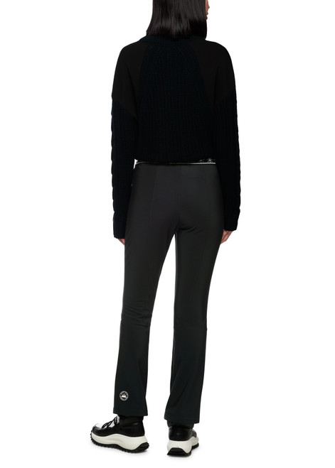 MARC CAIN SPORTS Black Frederica Flared Trousers | ZS 81.49 J60