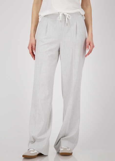 MONARI Gray Straight-Leg Trousers | 808751