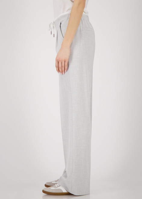 MONARI Gray Straight-Leg Trousers | 808751