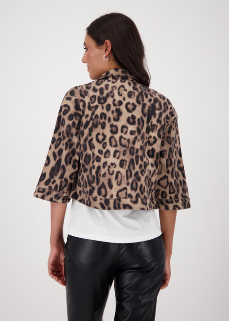 MONARI Brown Jacket With Leopard Print | 808783