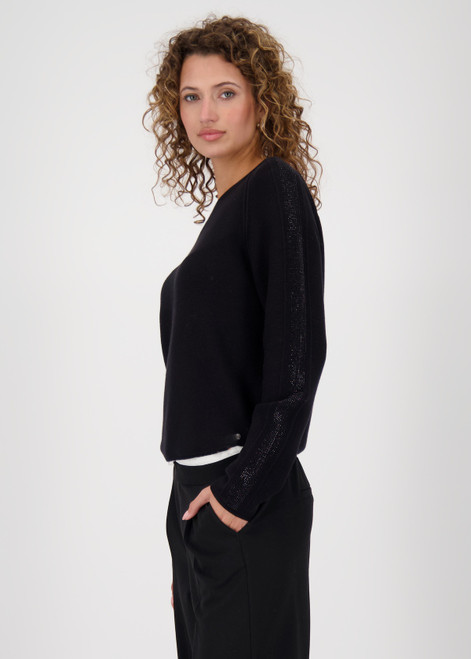 MONARI Black Sweater With Decorative Accents | 809131