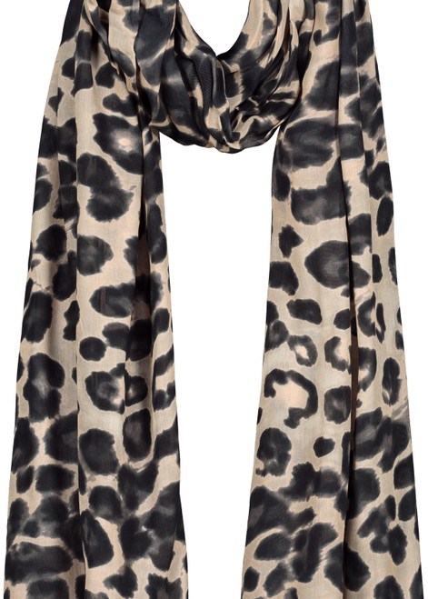 MONARI Brown Scarf With Leopard Print | 809142