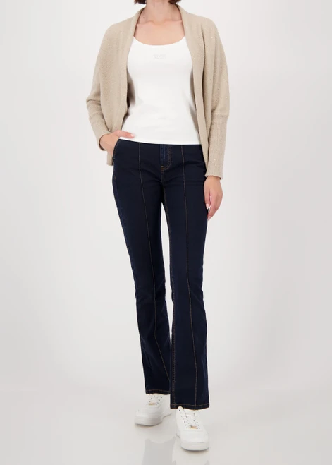 MONARI Brown Knitted Cardigan With Sequins | 808974