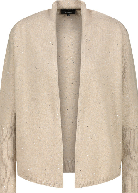 MONARI Brown Knitted Cardigan With Sequins | 808974